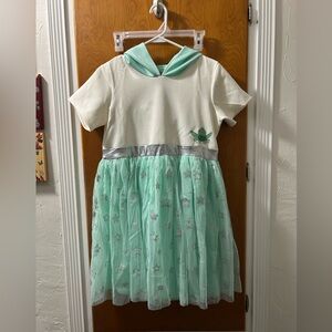 Star Wats Guru Mint Green and White Dress with Silver Accents